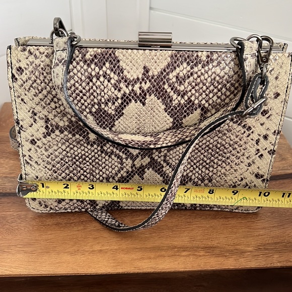 Vintage python embossed leather, made in Italy - Picture 3 of 17